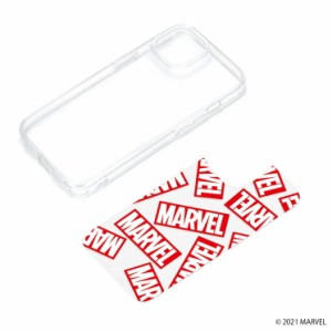 iPhone 13  ケース MARVEL マーベル ロゴ カバー クリア 透明 シート カスタマイズ 保護 SIAA かわいい 可愛い おしゃれ オシャレ キャラ