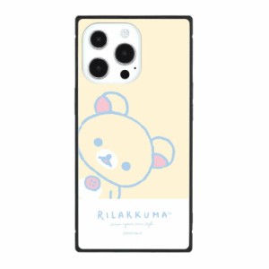 iPhone 13 Pro スクエアガラスケース リラックマ コリラックマ カバー 耐衝撃 四角 かわいい 可愛い おしゃれ オシャレ シンプル キャラ 