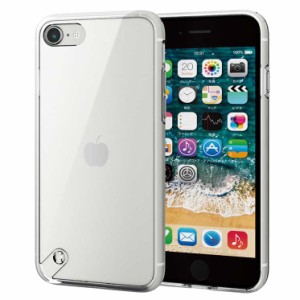 エレコム iPhone SE 第3世代 SE 第2世代 8 7 用 ケース カバー ハイブリッド 衝撃吸収 ワイヤレス充電可 ストラップホール付 クリア