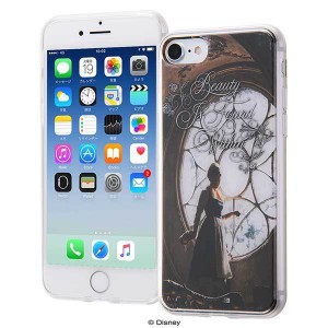 iPhone SE(第2世代)/8/7 TPUケース+背面パネル ディズニー 美女と野獣 カバー 透明 クリア 衝撃 保護 着せ替え おしゃれ 可愛い かわいい