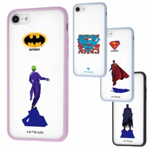 iPhone SE3 SE2 SE 第３世代 第２世代 ケース バットマン ジョーカー スーパーマン 半透明 後ろ姿 ロゴ キャラクター グッズ スマホ マッ