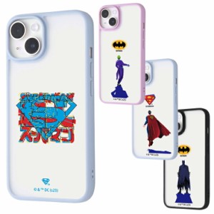 iPhone14 iPhone13 ケース バットマン ジョーカー スーパーマン 半透明 後ろ姿 ロゴ キャラクター グッズ スマホ マット ハイブリッド SH