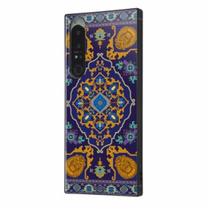 Xperia 1 IV  ケース ディズニー アラジン 魔法の絨毯 耐衝撃カバー KAKU ハイブリッド スクエア 四角 かわいい 可愛い おしゃれ オシャ