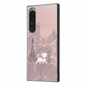 Xperia 1 IV  ケース ディズニー おしゃれキャット 名作 耐衝撃カバー KAKU ハイブリッド スクエア 四角 かわいい 可愛い おしゃれ オシ