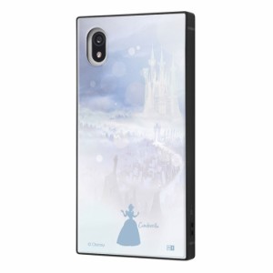 Xperia Ace III  ケース ディズニー シンデレラ シンデレラ城 耐衝撃カバー KAKU ハイブリッド スクエア 四角 かわいい 可愛い おしゃれ 