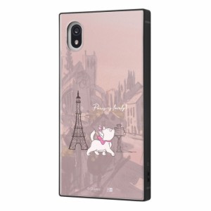 Xperia Ace III  ケース ディズニー おしゃれキャット 名作 耐衝撃カバー KAKU ハイブリッド スクエア 四角 かわいい 可愛い おしゃれ オ