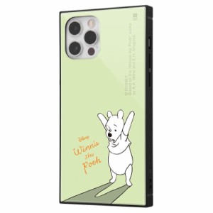 iPhone 12 12 Pro  ケース ディズニー プーさん キミドリ 耐衝撃カバー ハイブリッド KAKU 四角 スクエア おしゃれ かわいい オシャレ シ