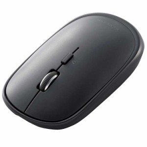 エレコム マウス ワイヤレスマウス 無線 Bluetooth 静音 4ボタン 充電式 Windows11 Mac Chrome Android iPad OS 薄型 3台同時接続 左右対