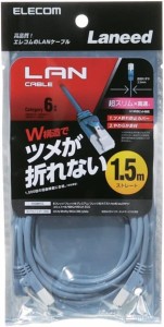 エレコム ツメ折れ防止スリムLANケーブル Cat6準拠  ELECOM