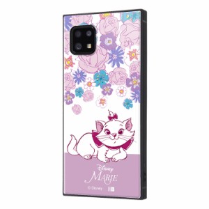 AQUOS sense6s AQUOS sense6 ケース ディズニー マリー フラワー カバー 耐衝撃ハイブリッド KAKU スクエア 四角 かわいい 可愛い おしゃ