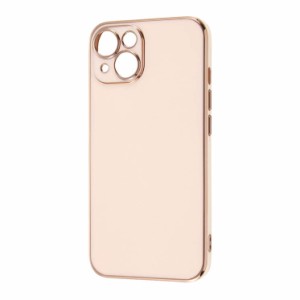 iPhone 14 スマホ ケース カバー カメラ カバー ライトピンク ピンク ゴールド 保護 レンズ 耐衝撃 頑丈 傷に強い ストラップホール 付 
