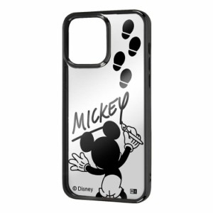 iPhone 14 Pro Max スマホ ケース カバー ディズニー ミッキーマウス サイン メタリック キャラクター グッズ TPU ソフト 傷に強い 耐衝