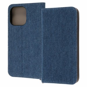 iPhone 14 Pro Max 手帳型 スマホ ケース カバー Denim デニム ブルー 耐衝撃 カード 収納 ポケット ストラップホール 付 スタンド機能付