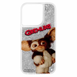 iPhone 14 Pro スマホ ケース カバー グレムリン ギズモ ラメ グリッター キラキラ GREMLINS GIZMO シルバー キャラクター グッズ 動く 