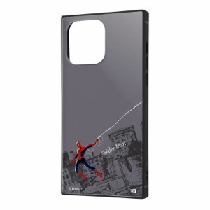 iPhone 14 Pro Max スマホ ケース カバー スパイダーマン グレー マーベル Marvel かっこいい 耐衝撃 キャラクター グッズ ランド シー 