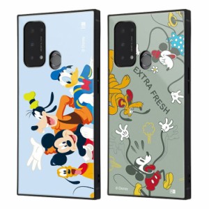 OPPO Reno5A ケース カバー ディズニー ミッキー フレンズ ミニー ドナルド プルート グーフィー キャラクター グッズ ブルー カーキ 耐