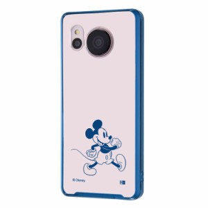 AQUOS sense7 クリア スマホ ケース カバー 『 ディズニー 』 ミッキーマウス SH-53C SHG10 ブルー 青 キャラクター グッズ 透明 TPU 傷