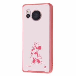 AQUOS sense7 クリア スマホ ケース カバー 『 ディズニー 』 ミニーマウス SH-53C SHG10 ピンク レッド 赤 キャラクター グッズ 透明 TP