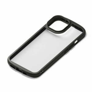 iPhone 14 Plus クリア ケース ブラック 黒 カバー スマホケース おしゃれ かわいい 背面 透明 MagSafe対応 アイフォン アイホン プラス 