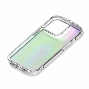 iPhone 14 ProMax クリア ケース オーロラ 虹 カバー スマホケース おしゃれ かわいい 背面 透明 レインボー MagSafe対応 アイフォン ア