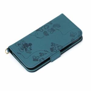iPhone 14 Pro 手帳型 ケース ディズニー ミッキー マウス カバー スマホケース おしゃれ かわいい カード ポケット 収納 ブルー 青 アイ
