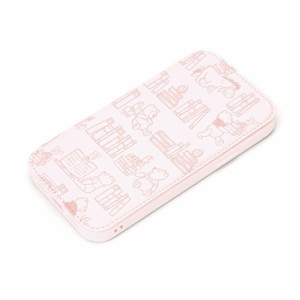 iPhone 14 Plus 手帳型 ケース ディズニー プーさん カバー スマホケース おしゃれ かわいい カード ポケット 収納 ホワイト 白 ピンク 