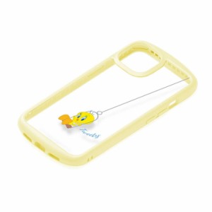 iPhone 14 13 クリア ケース ルーニーテューンズ カバー スマホケース おしゃれ かわいい 背面 透明 イエロー 黄色 アイフォン アイホン 