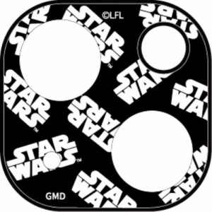 スターウォーズ iPhone 14 iPhone 14 Plus カメラ カバー 保護 フィルム STAR WARS ロゴ ランダム ブラック キャラクター グッズ 映画 お