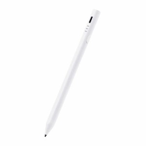 エレコム タッチペン スタイラスペン iPad用 各種スマホ・タブレット用 2モード搭載 充電式 USB Type-C 充電 磁気吸着 ペン先1.5mm 極細 