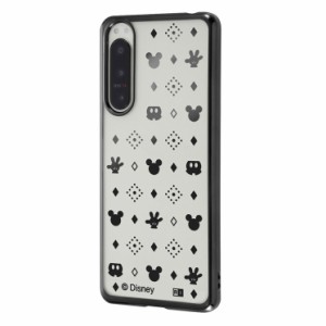 Xperia 5 IV スマホ ケース カバー 『 ディズニー 』 ミッキーマウス 総柄 メタリック SO-54C SOG09 キャラクター グッズ TPU ソフト 傷