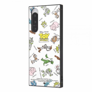 Xperia 5IV ケース ディズニー トイストーリー スマホ カバー 総柄 ホワイト ウッディ バズ エイリアン ハム Toy Story かわいい おしゃ