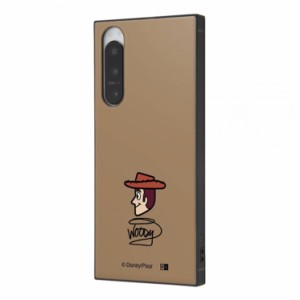 Xperia 5IV ケース ディズニー トイストーリー ウッディ スマホ カバー 横顔 ブラウン Toy Story かわいい おしゃれ ストラップホール ス