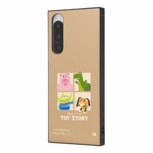 Xperia 5 IV ケース ディズニー トイストーリー ブラウン ベージュ 集合 スマホ カバー Toy Story かわいい おしゃれ ストラップホール 