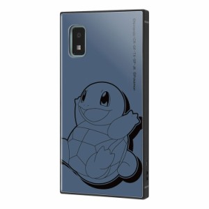 AQUOS wish2 AQUOS wish ケース ポケモン ゼニガメ サトシ ネイビー かわいい おしゃれ シンプル エアクッション ストラップホール スク