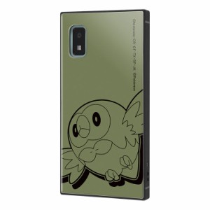 AQUOS wish2 AQUOS wish ケース ポケモン モクロー サトシ グリーン カーキ かわいい おしゃれ シンプル エアクッション ストラップホー