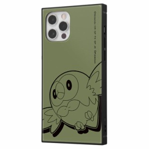 iPhone 12 iPhone 12Pro ケース ポケモン モクロー サトシ グリーン カーキ かわいい おしゃれ シンプル エアクッション ストラップホー