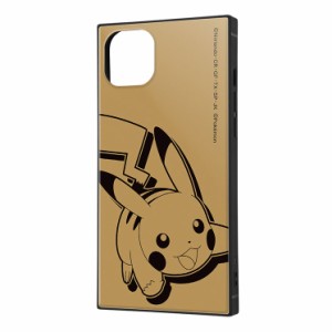 iPhone 14Plus ケース ポケモン ピカチュウ サトシ ベージュ かわいい おしゃれ シンプル エアクッション ストラップホール スクエア 衝