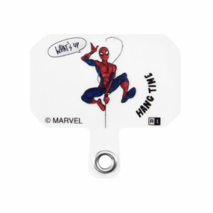 スマホ ストラップホルダー スパイダーマン MARVEL マーベル 単品 単体 シート スマホショルダー パーツ ホルダー ホルダーのみ 薄い 肩