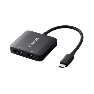 USB Type C to DisplayPort 変換アダプタ 8K/30Hz 解像度 ディスプレイ2台接続可 ディスプレイポート×2 【 MacBook Pro / Air Type-C 搭