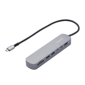 USB Type C ドッキングステーション ハブ 7-in-1 PD 100W出力 USB-C ×2 USB-A ×2 HDMI ×1 SD+microSD ×1 【 Windows 11 10 macOS iPa