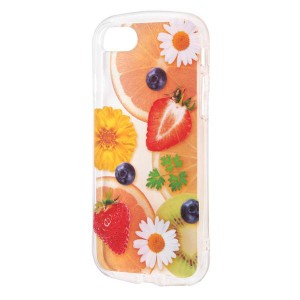 iPhoneSE3 iPhoneSE2 ケース フルーツ 果物 柄 クリア 透明 保護 耐衝撃 スマホ カバー ソフト ビタミン
