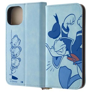 iPhone15 ケース 手帳型 ディズニー ドナルドダック 怒る ドナルド カード 収納 ポケット ストラップホール スタンド
