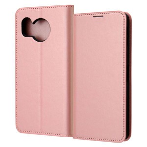 AQUOSsense8 手帳型 ケース シャイニー ピンク カバー PU レザー 耐衝撃 カード 収納 ポケット ストラップホール 付 スタンド機能