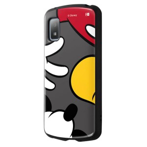 AQUOSwish3 ケース ディズニー ミッキー グレー カラー Disney キャラクター グッズ スマホ カバー かわいい おしゃれ 耐衝撃