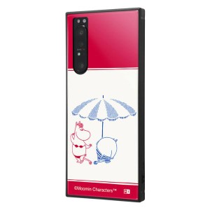 Xperia1II ケース ムーミン RIVIERA バカンス ビーチ 水着 スマホ カバー キャラクター グッズ 耐衝撃