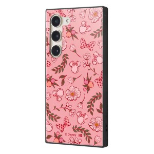 GalaxyS23 ケース ディズニー ミニー ピンク サクラ ボタニカル 耐衝撃 スマホ カバー ハイブリッド