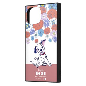 iPhone15 iPhone14 iPhone13 ケース ディズニー 子犬 101匹わんちゃん フラワー 耐衝撃 スマホ カバー ハイブリッド