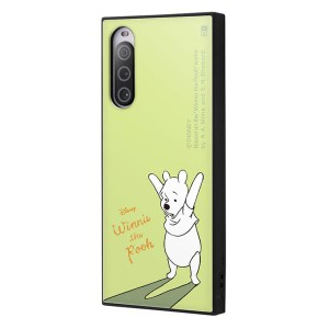 Xperia10V ケース ディズニー プーさん 黄緑 キミドリ スマホ カバー キャラクター グッズ 耐衝撃 ハイブリッド