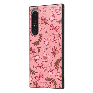 Xperia1IV ケース ディズニー ミニー ピンク サクラ ボタニカル 耐衝撃 スマホ カバー エクスペリア SO-51C SOG06