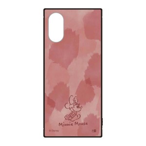 Xperia5V ケース ディズニー ミニー 水彩 絵の具 耐衝撃 スマホ カバー ハイブリッド